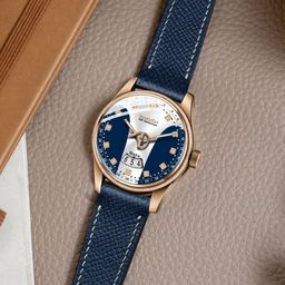 DOUBLERUN Men Dial & Leather Straps Analogue Multi Function Watch H05N10013-1