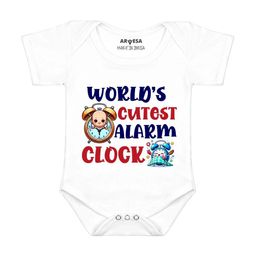 Arvesa World Cutest Alaram Printed Bodusuit-image-98