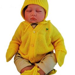 CUBS & HUGS Kids Woollen Long Sleeves Cardigan Sweaters-image-82
