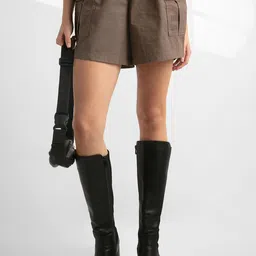 Jockey Women Super Combed Cotton Regular Fit Hybrid Cargo Shorts - WZ06-picture-11