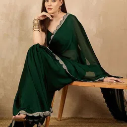 KALINI Women Green Sarees-picture-28
