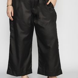 LetsDressUp Women Black Cotton Slub Palazzo-image-93