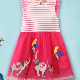INCLUD Animal Print Flared Sleeve Fit & Flare Dress-image-93