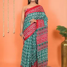 Ravi Janki Suit & Sarees Floral Pure Cotton Saree-picture-10