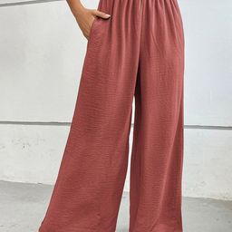 KPOP Women Relaxed Loose Fit Trousers-image-86