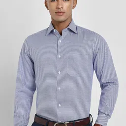 Allen Solly Sport Men Spread Collar Micro Checked Cotton Formal Shirt-image-38