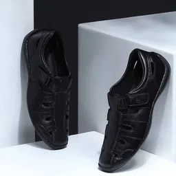 Monte Carlo Men Leather Shoe-Style Sandals-7