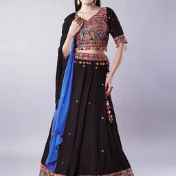 Utsav Fashion Embroidered Thread Work Ready to Wear Lehenga & Blouse With Dupatta-picture-42