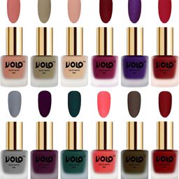 VOLO Set Of 12 Velvet Matte Nail Polish - 8 ml Each-52
