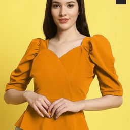 Metronaut Women Pack Of 2 Sweetheart Neck Top-image-87