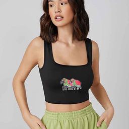 sollobell Print Cotton Crop Top-image-52
