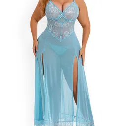 Softwrap Women Self Design Baby Doll-image-12