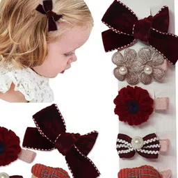 KRENOZ Girls Set of 5 Alligator Hair Clip-image-45