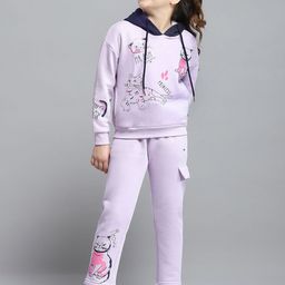 Monte Carlo Girls Printed Hooded Long Sleeve Tracksuit-image-83