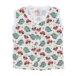 SMILEY BUTTONS Infant Round Neck Printed Cotton Jhablas MBJ-007_6-12M-image-35