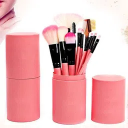 zemglam Set Of 12 Makeup Brushes With Storage Barrel-27