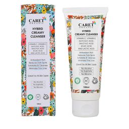 CARET ORGANIC Hybrid Creamy Cleanser Face Wash With Glycolic Salicylic & Kojic Acid-100ml-20
