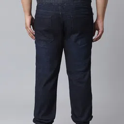 Instafab Plus Men Plus Size Relaxed Fit Light Fade Stretchable Jeans image 4