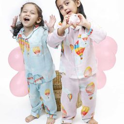 Snuggly Spaces Girls Printed Night Suits-image-73
