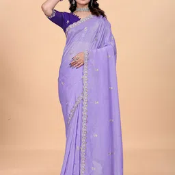 Sadika Embellished Embroidered Beads and Stone Pure Silk Baluchari Saree-picture-41