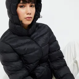 max Women Hooded Solid Casual Puffer Jacket-picture-17