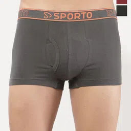 Sporto by Macho Pack Of 3 Mid Rise Short Trunks-picture-39