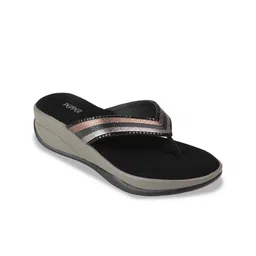 PEPPER Women Embellished Open Toe T-Strap Flats With Western - Embellished-picture-24