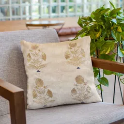 Baarno Cream-Coloured Embellished Square Cushion Covers-image-24