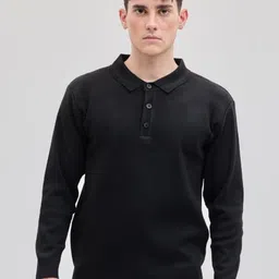 Snitch Men Solid Long Sleeves Pullover-picture-13