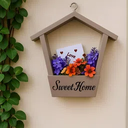 GLOBALLY INDIAN Brown Wooden Hanging Wall Decor-image-35