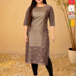 Anouk Rustic Pack Of 5 Ethnic Motifs Printed Crepe Straight Kurtas-picture-40