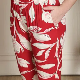Rajnandini Printed Notch-Neck Tunic With Trouser image 3