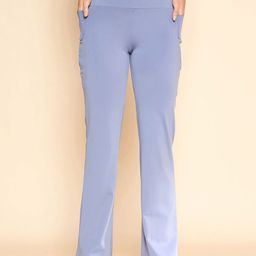 COLOR CAPITAL Flared-Fit Ankle-Length Gym Tights-image-93