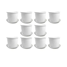 10 Inch Duro Pot for Plants with Saucer Tray-25