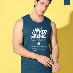 WOOSTRO Men Typography 2 Printed Raw Edge Slim Fit T-shirt-image-28