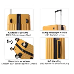 TIMUS Neolite Set Of 2 Textured Hard-Sided Trolley Bag image 2