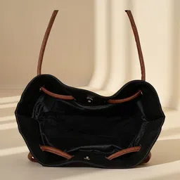 Toteteca PU Structured Shoulder Bag with Tasselled image 4