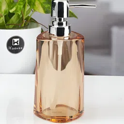 Kookee Brown Abstract Plastic Soap Dispenser-17
