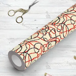 ArtzFolio Printed UV-Resistant Anti-Bacterial Hand-Drawn Tangled Lines Peel & Stick Wallpaper-image-60