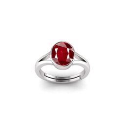 todani jems 6.25 Ratti 5.60 Carat Silver Plated Adjustable Ruby Manikya Gemstone Natural Birthstone Stone Ring-picture-8