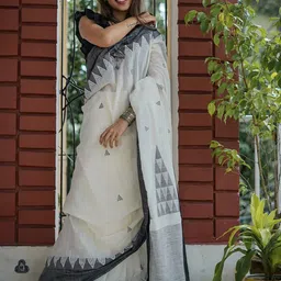 AMRUTKALA SAREES Woven Design Silk Blend Designer Banarasi Saree-image-11