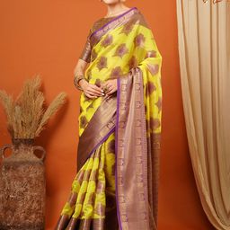 KALINI Woven Design Zari Pure Silk Banarasi Saree-52