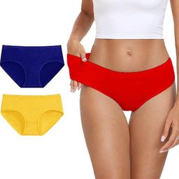 Diving Deep Women Pack of 3 Cotton Hipster Briefs-picture-5