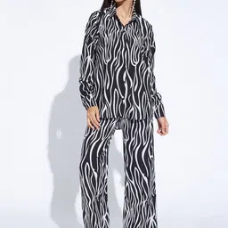 CORSICA Animal Printed Shirt & Trousers Co-Ord Set-picture-55