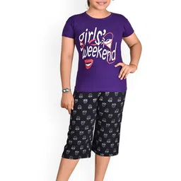 BAESD Girls Printed Pure Cotton Night suit-picture-33