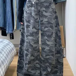 StyleCast Women Animal Printed Loose Fit High-Rise Regular Trousers-image-44