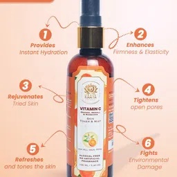 Kaaya Natural Set Of 2 Vitamin C Toner & Mist - 100 ml Each image 2