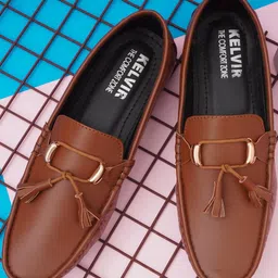 FUNNY FIRE Men Synthetic Leather Loafers-picture-42