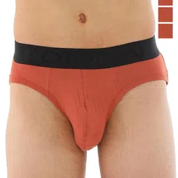 OTOMAN Pack Of 3 Mid Rise Basic Briefs 4-SOLID-BRIEF-ORANGE-S-picture-7