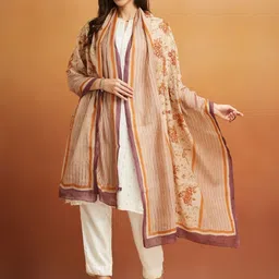 Fabindia Printed Cotton Silk Dupatta-32